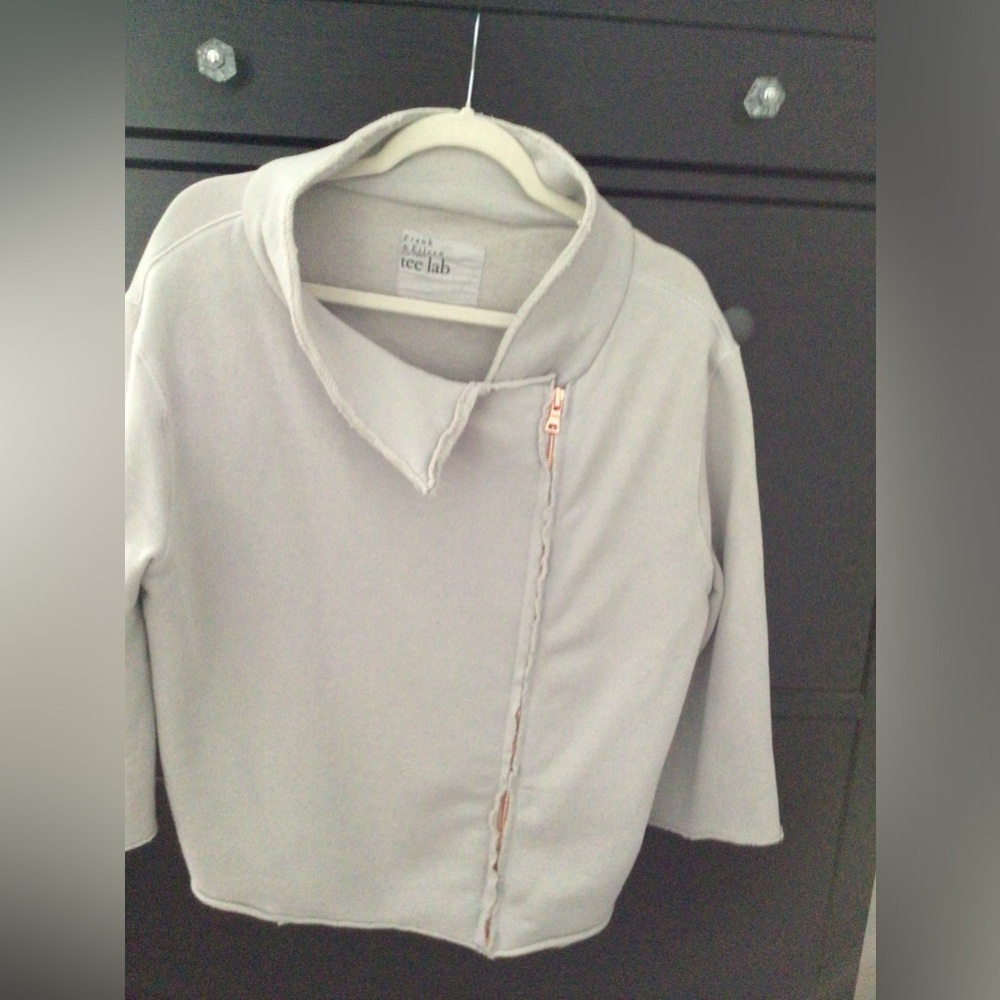 Frank and Eileen Asymmetrical sweat jacket